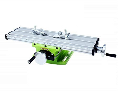 Mini Fräsmaschine, Lightakai Multifunktions-Präzisions-Arbeitstisch aus Aluminiumlegierung Fräs-Verbindungsbohr-Schiebetisch für Tischbohrständer, 310 mm x 90 mm x 80 mm