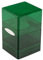 Ultra PRO - Satin Tower 100+ Standard Size Card Deck Box (Green Glitter) - Protect Your Gaming Cards, Sports Cards or Collectible Cards In Ultra Pro's Stylish Glitter Deck Box