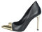 Michael Kors Parker Pumpe, Schwarz/Gold, 39 EU