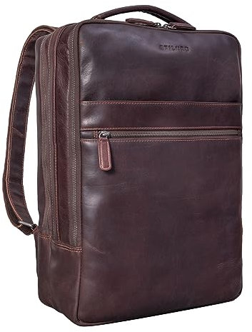 STILORD 'Jason' aino PC 17 Pollici in Pelle Vintage Grande XL - Borsa Porta PC da Lavoro e Università in Cuoio Genuino, Colore:torres - marrone