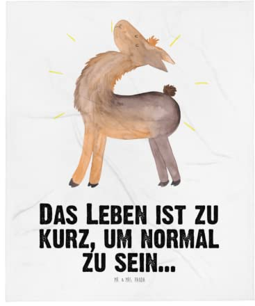 Mr. & Mrs. Panda Wohndecke Lama Stolz - Geschenk, Außenseiter, Anders, Sofadecke, Wolldecke, Alpaka, Hippie, Beste Freundin, Tagesdecke