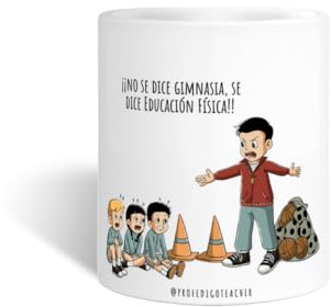 latostadora Taza Divertida para Regalar Profesores De Educación Física - Tazas de café grandes, graciosas, bonitas para el desayuno - Regalos originales - 325 mL - ref. 7237262