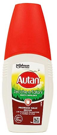 Autan Zecche e Tafani Vapo Spray anti-moustiques répulsif, 1 x 100 ml