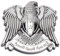 3D Metall Chrom Adler Abzeichen Auto Kofferraum Embleme Aufkleber Auto Motorrad Tank (Silber)