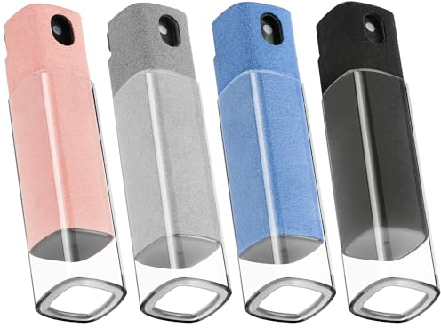 Confezione da 4 Pulitore per Schermo Telefono,Screen Cleaner 3 in 1 Pulitore Bottiglia Spray Pulisci Schermo e Panni in Microfibra per Telefoni Tablet Monitor