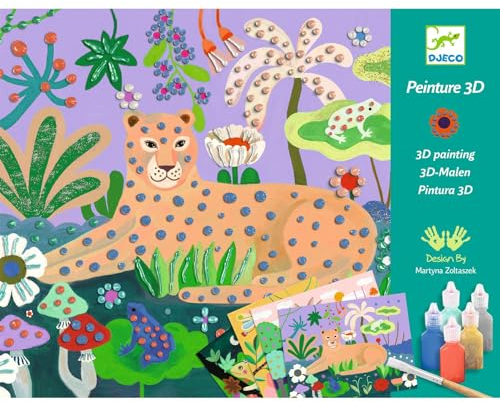 Peinture 3D enfant Djeco Forêt tropicale