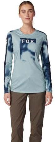 Fox Racing Damen Langärmeliges Ranger-Trikot Hemd, Gunmetal Taunt, Large