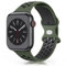 Meliya Cinturino per Apple Watch 45mm 44mm 46mm 49mm 42mm 41mm 40mm 38mm, Cinturino in Silicone per iWatch Series 10 9 8 7 6 5 4 3 2 SE Ultra (Verde scuro/nero, 42mm(Series 3 2 1)/44mm/45mm/46mm/49mm)