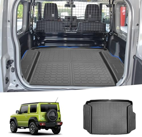 Ruiya für Neu Suzuki Jimny 2021-2024 2025 JB64 | JB74 (2 Sitzer) Kofferraummatten, Jimny Kofferraumwanne Matten Jimny Allwetter-Innenmatten Kofferraummatten Antirutschmatten für Suzuki Jimny Zubehör