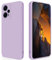 GiiYoon Coque pour Xiaomi Poco F5 5G / Note 12 Turbo Case en Silicone, Etui de Protection Antichoc Etui Housse Silicone Ultra-Mince avec Couche Intérieure en Fibre et Protection pour Caméra, Violet