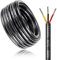 20 Meter 14AWG 3x2,0mm² Elektrischer Kabel, 3 Adriges Kabel 5V/12V/24V/300V Stromkabel Verzinntes Kupferkabel, Flexibel und Weich Niedrige Impedanz Hohe Temperaturbeständigkeit Verlängerungskabel