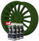 AutoFullCar - Pack de jantes vinyle liquide Full DIP - 4 sprays - 400 ml. Unité - Finition mate - Convient pour jantes de 15 à 18 pouces (vert militaire)