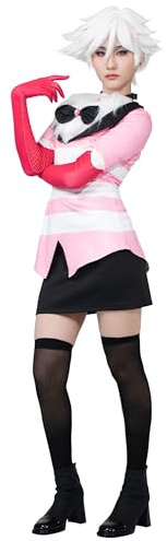 OSIAS Disfraz de Cosplay de Angel Dust de Hazbin Hotel