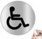 Señal Aseo Minusválido,Señal Adhesiva Baño Discapacidad,Señales Aseos Baño Minusválidos,ø 7.6cm Señal Silla De Ruedas,Adhesivo Letrero Para Discapacitados,Pegatinas De Discapacitado Minusválido,1pieza