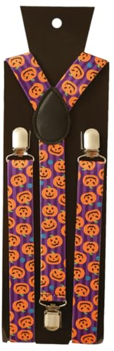 FRIES Fröhlicher Grusel: Halloween-Hosenträger mit Kürbis-Design