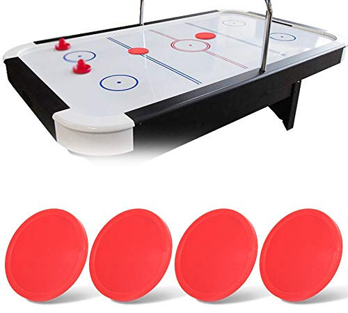 Air Hockey Puck 4 Stück Kunststoff Air Eishockey Pucks,Air Hockey Ersatz Pucks,Runde Tischplatte Hockey für Spiele Tisch Zubehör,für Tische Spielausrüstung
