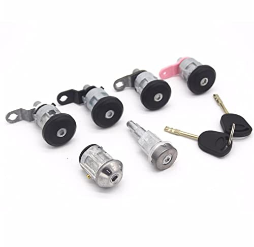 VLZUNO Juego de cerradura completo, interruptor de encendido, barril de combustible, cerradura de puerta lateral deslizante, for Ford, TRANSIT MK5 1994-2000 95VB B22050 FG 1027009 Cilindro de cerradur
