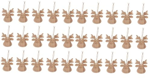 Gogogmee 40stücke Weihnachtsdeko Holz Elch Chips Handgemachte Bastelideen Für Kreative Holzscheiben Für Festtagsdekoration Für Bastelprojekte Und Geschenkanhänger