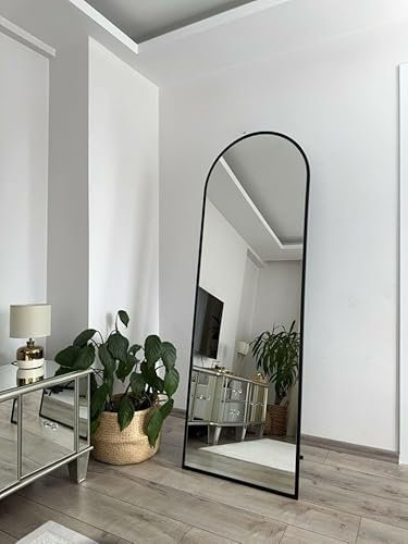 JOLONDO Ganzkörperspiegel Standspiegel, 180×60 cm, Schwarz