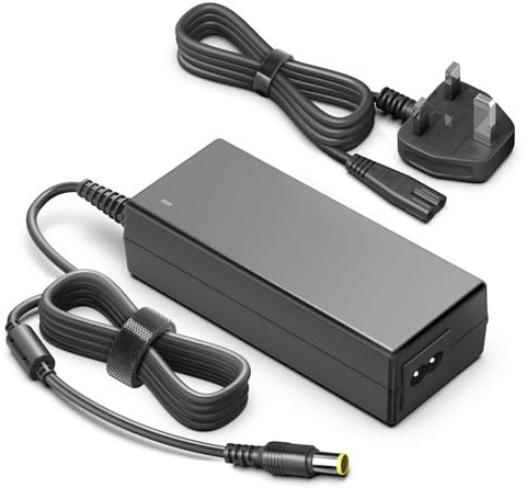 HKY 24V 90W Power Supply Cable for BLUETTI AC60 EB3A Power Station Battery Backup, ‎Anker 521 535 Solar Generator 256Wh 512Wh, Portable Power Station Explorer 500 518Wh Input Adapter Charger