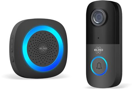 ELRO DV2000IP WLAN IP Video Türklingel – mit Innenmodul – 1080P Full HD – IP55 Wasserfest