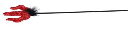 minkissy Demon Fork Prop for Halloween Cosplay Lightweight Devil Pitch Fork for Costume Parties Masquerades and Themed Events Smooth Handle Easy to Carry and Use