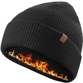 TRENDOUX Wintermütze Herren Damen Beanie: Merino Mütze mit Weicher Wolle, Doppellagige Strickmütze für Winterliche Wärme, Unisex Mütze mit Elastischem Stoff, Daily Sports Geschenk