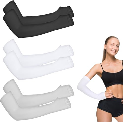 Abeillo 2 Pairs Protective Arm Sleeve for Thin Skin Elderly Skin Tear and Bruise, Protection Sleeves for Men and Women