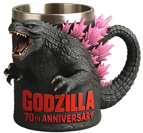 450ML Weingläser - Becher - Kaffeetasse - Tassen, Bierkrug Aus Edelstahl Mit Kunstharz, 3D-Dinosaurier-Monster-Tasse, Monster Legends-Kaffeetasse, Fun Monster King-Wasserbecher(#5)