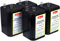 4R25 6V-Blockbatterie Ersatz für Nissen Laternenbatterie IEC 4R25 (Nissen 6V-Block 4er Set)
