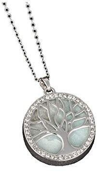 equilibrium Silver Plated Amazonite Tree of Life Necklace