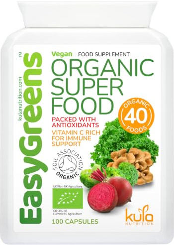 EasyGreens - Organic Super Greens Capsules – 100 Vegan Capsules