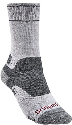 Bridgedale HIKE Midweight Merino Performance Boot Original-Women's- Medium-Silver/Grey