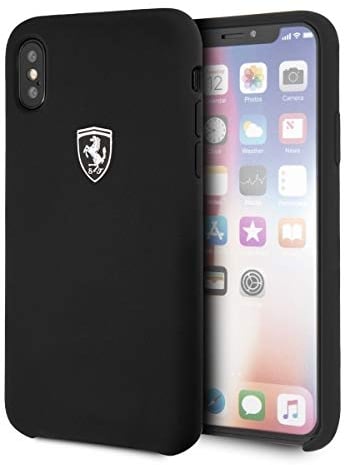 Ferrari Silikon Exp für iPhone XS Max Schwarz