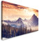 Paul Sinus Art GmbH Landschaft Alpen 120x 50cm Panorama Leinwand Bild XXL Format Wandbilder Wohnzimmer Wohnung Deko Kunstdrucke