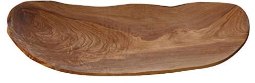 Kora Flat Fruit Tray, Olive Wood, Small
