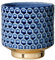 Bloomingville Blumentopf Home Retro Übertopf Vintage Pflanztopf für Zimmerplanzen M (12,5 cm ø) Öffnung: 10,5 cm ø, blau, Keramik