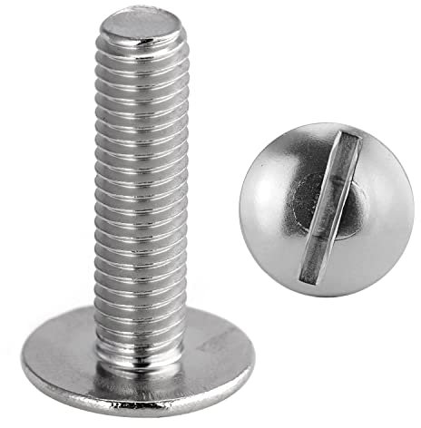 Flachkopfschrauben mit Schlitz M6x30 Edelstahl (20 Stück) Holzschrauben Tellerkopfschrauben FASTON®