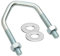 electrosmart 1.75 V U Bolts Clamp for TV Aerial Pole Mast Bracket Max 1.5 Diameter (Pack of 100)