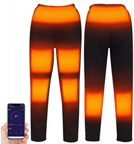 SHARRA Electric Heated Pants - USB Heated, Washable, 5-Stage Temperature Control, Elastic for Men/Women
