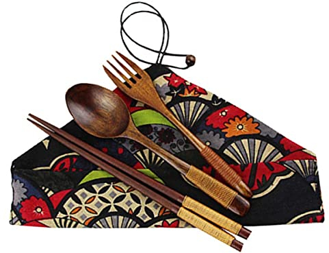 Fendawn Strive Palillos de madera de estilo japonés ligeros con bolsa de almacenamiento