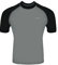 H.MILES Herren Rash Vest Rashguard Kurzarm schwarz Schnorcheln Schwimmen Surfen Tops Tauchen Anzug UV Schutz Beach T-Shirt Shortsleeve, Grey/Black, 4XL