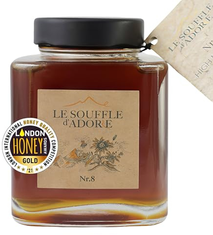 500 g Miel la Forêt de Haute-Montagne, 100% naturel, pur, sans sucre, sans additifs | Le Souffle d'Adore