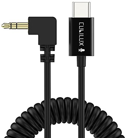 Cubilux USB C Microphone Cable, Type C Mirophone Cord for 3.5mm Shotgun MIC, Compatible with Rode VideoMic Go, VideoMic Pro+, VideoMicro and More