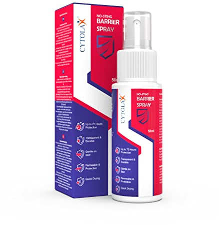 Cytolax No Sting Barrier Spray Film 50ml | 100% Silicone | 72hour protection | Alcohol Free | Transparent & Durable | Quick Drying