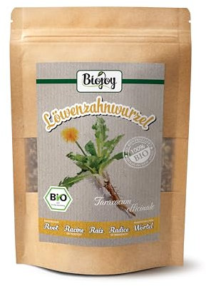 Biojoy Radice di Tarassaco Biologico (250 g), essiccate e tagliate, per Tisana (Taraxacum officinale)