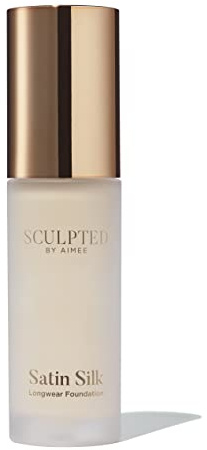 Sculpted by Aimee Satin Silk Longwear Foundation | Lightweight, Hydrating & Buildable High Coverage, Sweat-Resistant Foundation, Fair 2.0