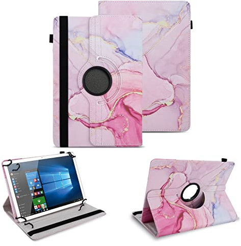 NAUC Tablet Schutzhülle kompatibel mit PEAQ Tablet PET 100 101 1008 10,1 Zoll Hülle 360 Grad Drehbar Tasche ultradünne Kunstleder Tablethülle Standfunktion 360° Drehbar Case, Farben:Motiv 19