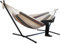 Drumm Hamac en Tissu avec Support, Double pour 2 Personnes, Hauteur Réglable, sur Pied Extérieur, Portable, pour Jardin, Camping, Balcon, Cour