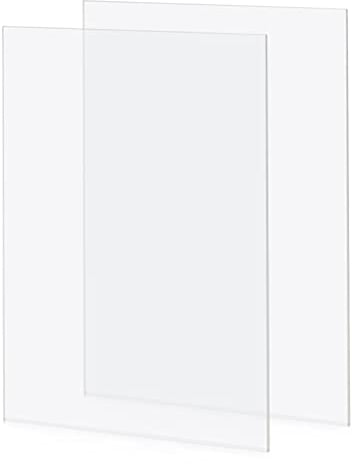 MVQPER 2 placas acrílicas transparentes de 42x29cm de plexiglás de 2mm de grosor, lámina acrílica transparente A3, placa de plástico transparente de plexiglás para decoración de Househld, pantallas,